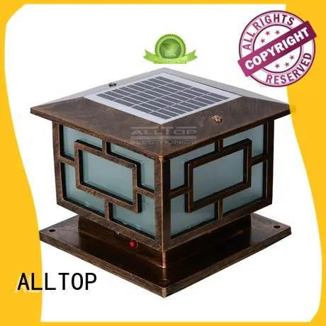 ALLTOP custom watt solar pillar lights classical for decoration 1