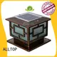 ALLTOP custom watt solar pillar lights classical for decoration 1