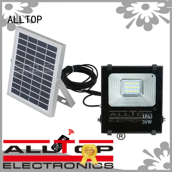 square solar powered flood light dusk to dawn OEM for stadium ALLTOP 1