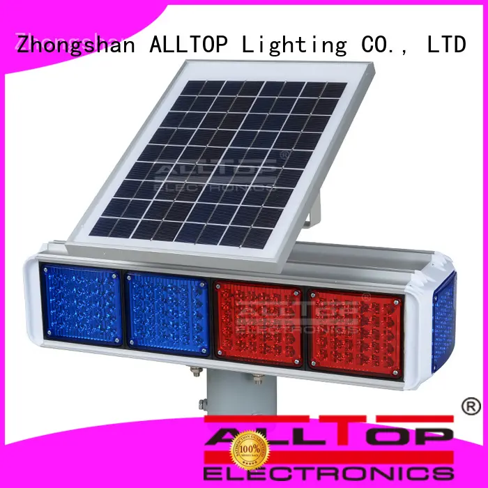 ALLTOP waterproof solar traffic signal road signs for safety warning 1