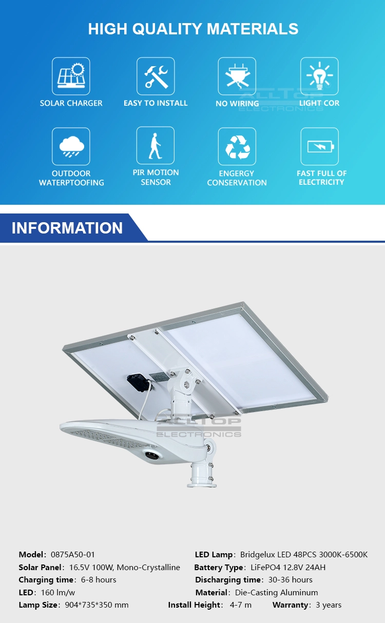 solar led street lamp shining rightness for outdoor yard ALLTOP 4