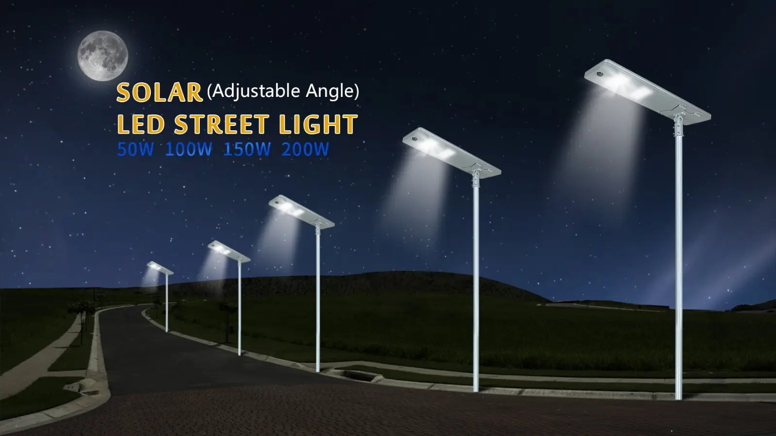waterproof solar pole lights series for highway 6