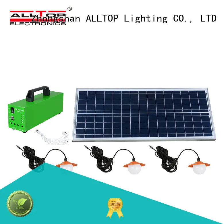 solar power lighting system emergency for battery backup ALLTOP 1