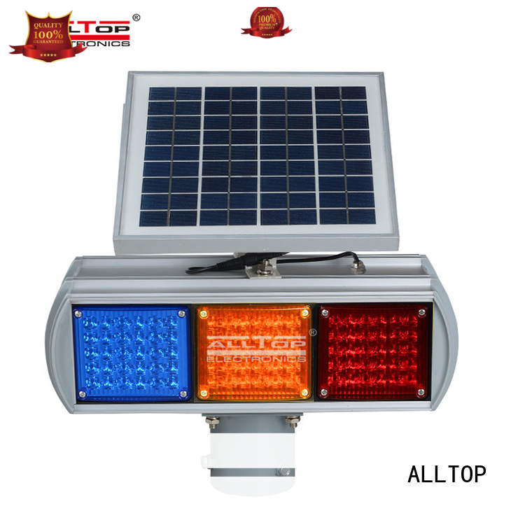 ALLTOP waterproof solar powered traffic signs barricade for hospital 1