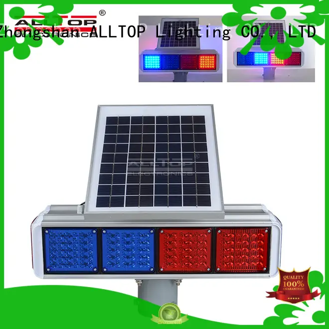 ALLTOP double side solar traffic blinker signal for hospital 1