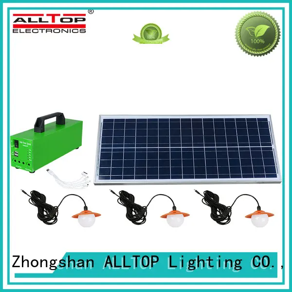 ALLTOP energy-saving solar dc lighting system free sample for camping 1