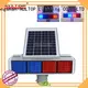 Portable 30w 36w waterproof double-side solar led traffic warning light 1