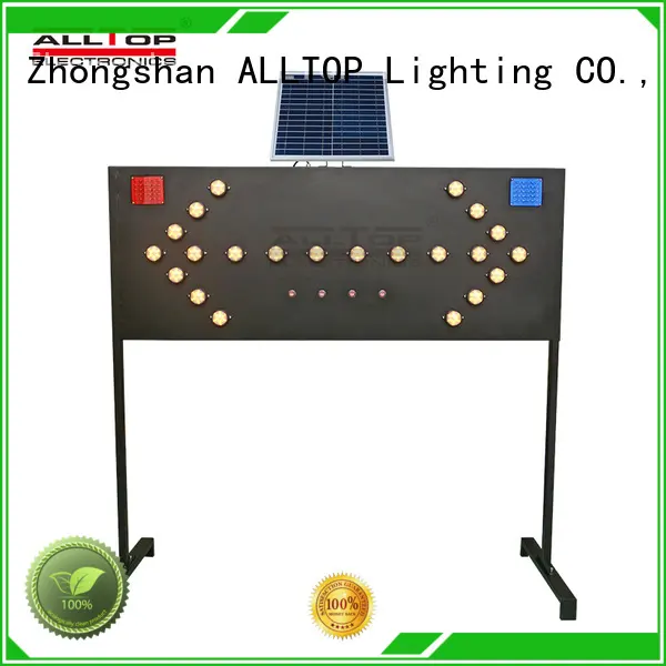ALLTOP Solar Road Safety Signs Board Traffic Guide LED Light 1