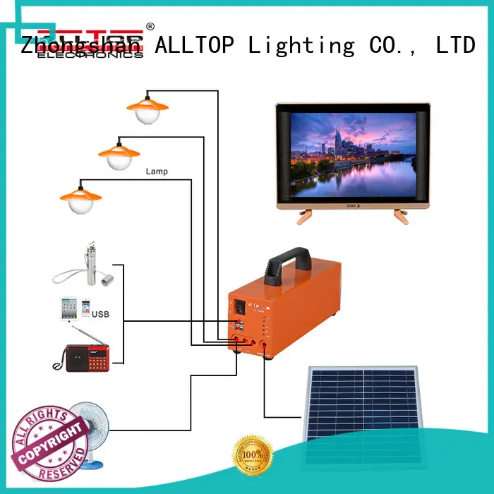 ALLTOP outdoor mini portable led lighting 20W 30W panel solar system home 1