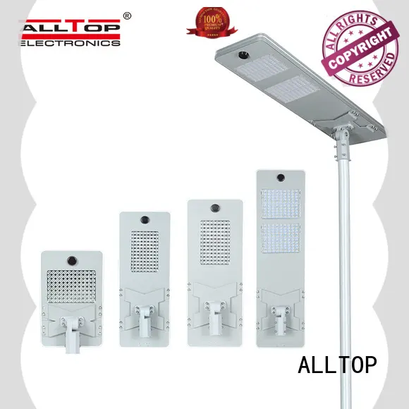 ALLTOP 50W 100W 150W 200W IP65 outdoor integrated motion sensor all in one solar led street light 1