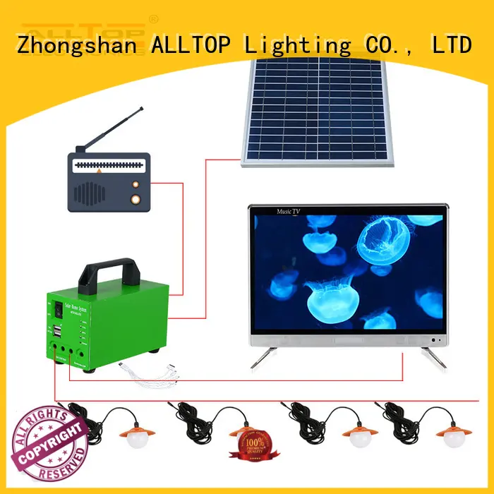 mini solar house lighting system free sample for battery backup ALLTOP 1