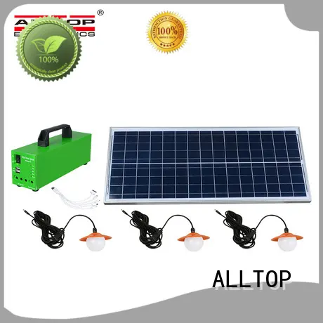 emergency solar house lighting system panel for battery backup ALLTOP 1