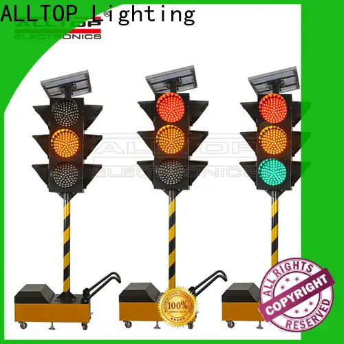 ALLTOP solar powered traffic lights company directly sale for police 1