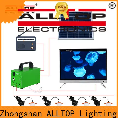 ALLTOP energy-saving solar led lighting kit system factory direct supply for battery backup 1