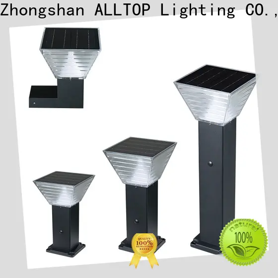 ALLTOP solar powered post lantern 1