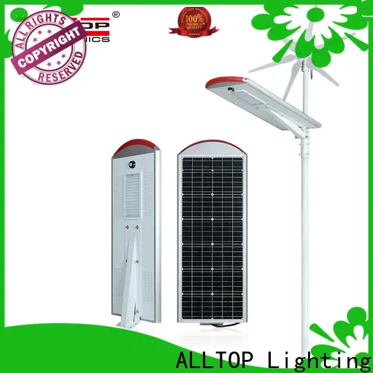 ALLTOP 9w solar street light supplier for outdoor yard 1