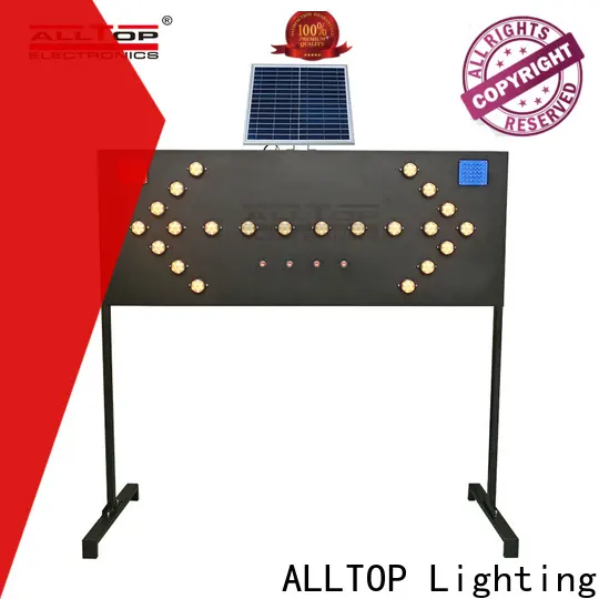 ALLTOP double side solar powered traffic light system factory for police 1