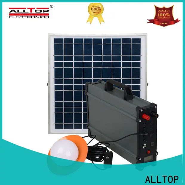 ALLTOP multi-functional solar dc home lighting system manufacturer for battery backup 1