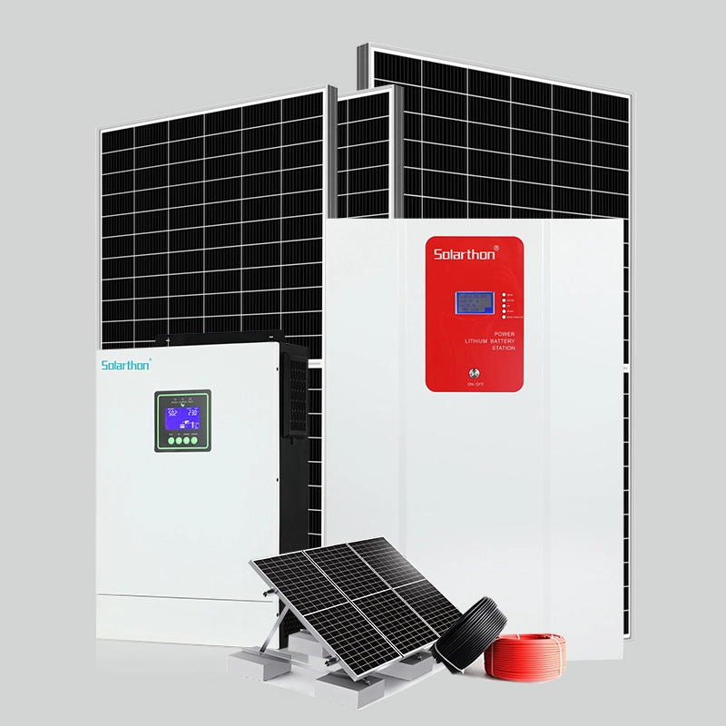 Complete Set 5.6Kw Solar Panels System 8Kw 11KW On Off Grid Solar System Solar Energy Home System 1