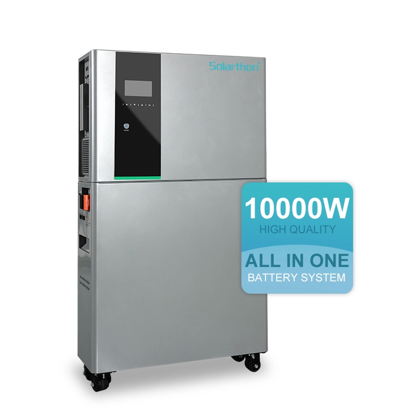 All-In-One 10kW Hybrid Solar Inverter Lithium Battery for Home Energy Storage System Stackable 1