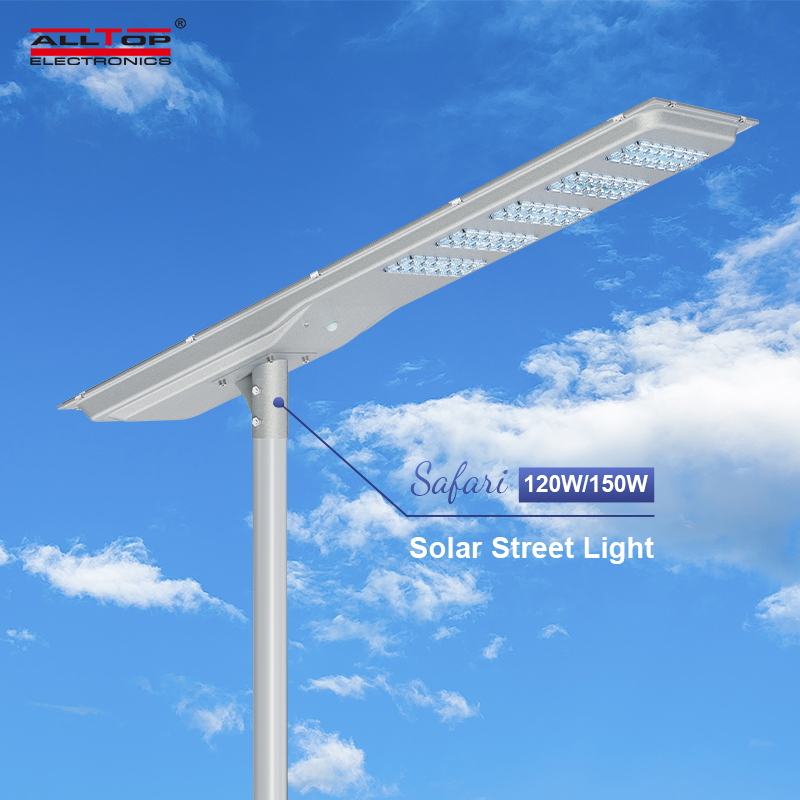 New Outdoor Waterproof 120w 150w Integrated All in One Led Solar Street Light 6