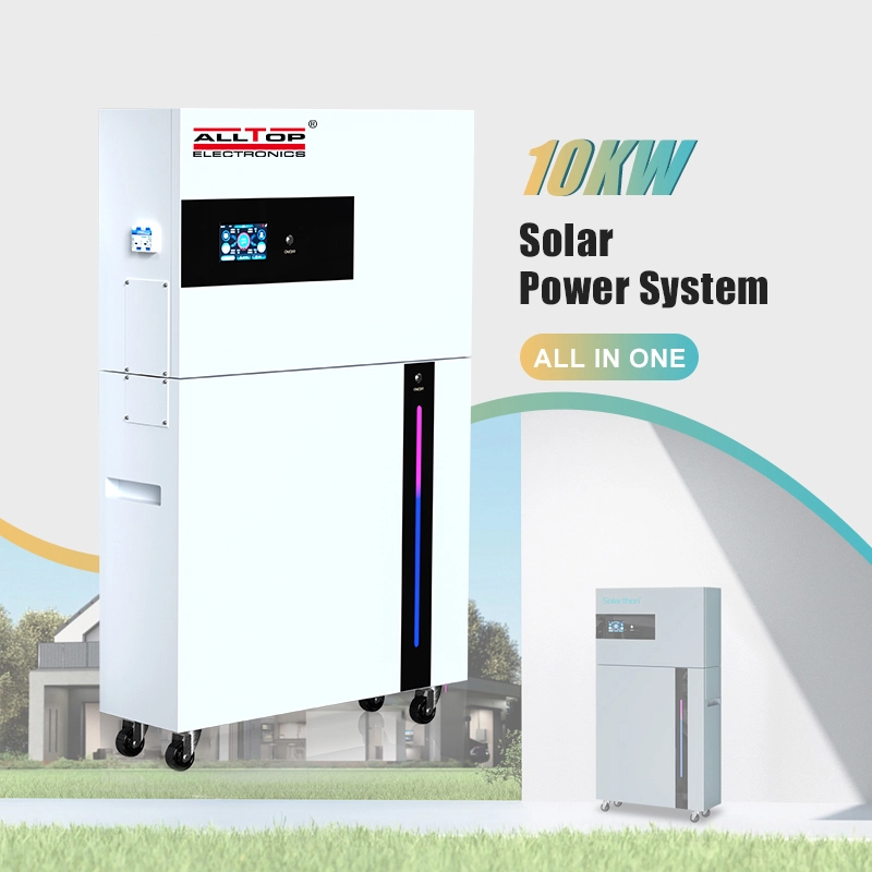 All-In-One 10kW Hybrid Solar Inverter Lithium Battery for Home Energy Storage System Stackable 1