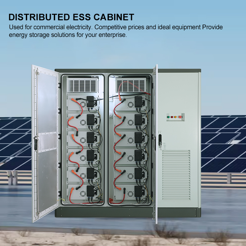 215KWH ESS with 100KW PCS and Solar Charging System Home Solar Energy Storage System Featuring LiFePO4 Battery MPPT 5