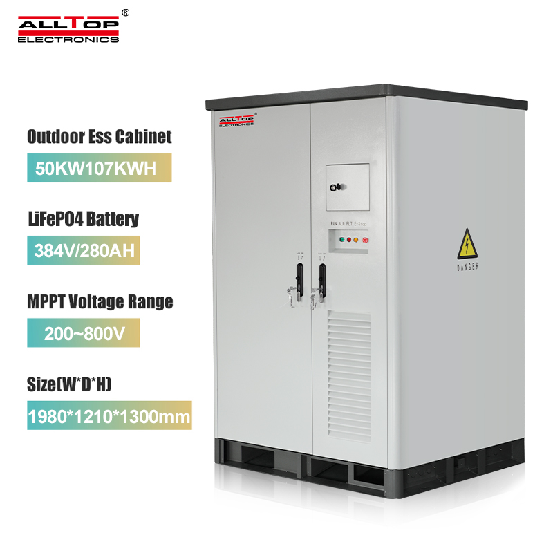 All in One LiFePO4 107KWH 50KW Standard Energy Storage Lithium-ion Battery Cabinet for ESS 4