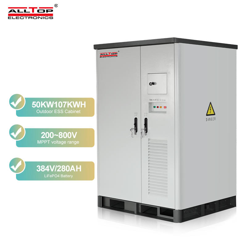 All in One LiFePO4 107KWH 50KW Standard Energy Storage Lithium-ion Battery Cabinet for ESS 5