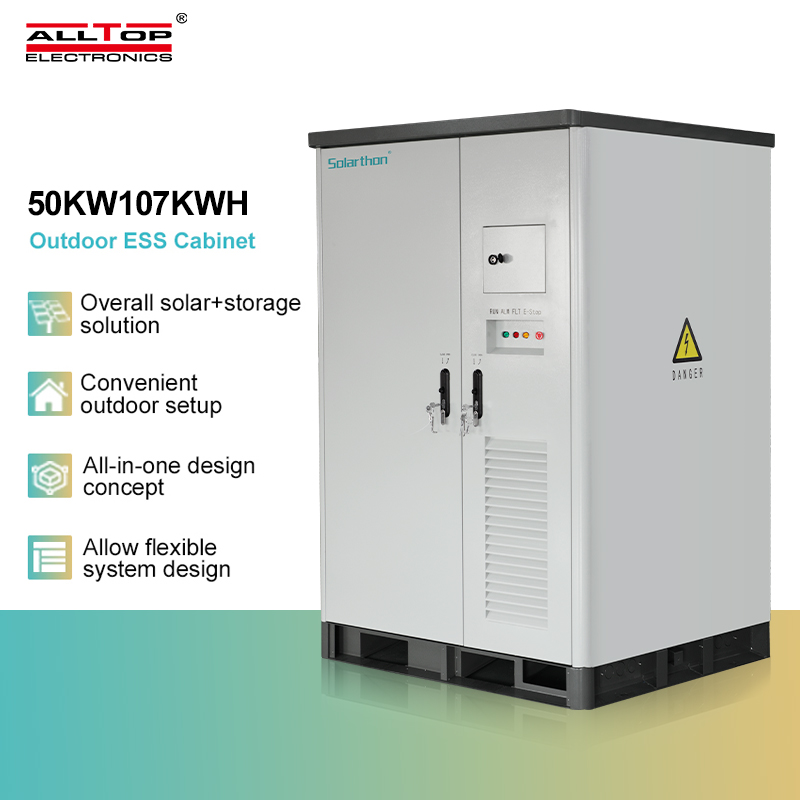 All in One LiFePO4 107KWH 50KW Standard Energy Storage Lithium-ion Battery Cabinet for ESS 8