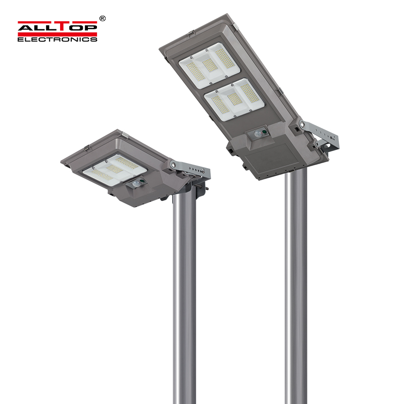 All in One 100w 200w Brightest Solar Street Lights Wide Angle Motion Sensor Remote Control Outdoor Solar Street Light 4