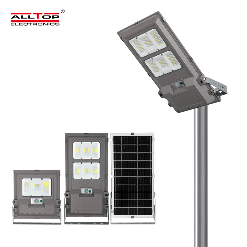 All in One 100w 200w Brightest Solar Street Lights Wide Angle Motion Sensor Remote Control Outdoor Solar Street Light 1