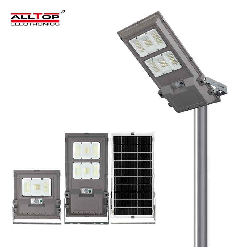 All in One 100w 200w Brightest Solar Street Lights Wide Angle Motion Sensor Remote Control Outdoor Solar Street Light 1
