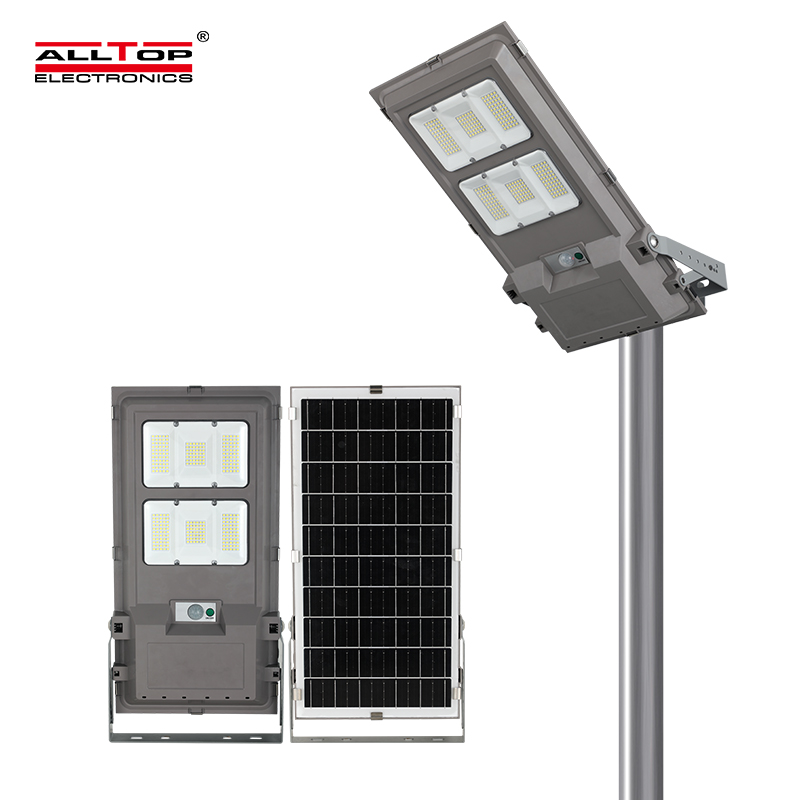 All in One 100w 200w Brightest Solar Street Lights Wide Angle Motion Sensor Remote Control Outdoor Solar Street Light 3