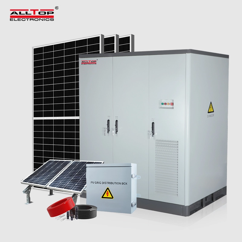 Industrial Solar Energy System 100KW 241KWH Hybrid All In 1 Complete System Offgrid For Big House 1