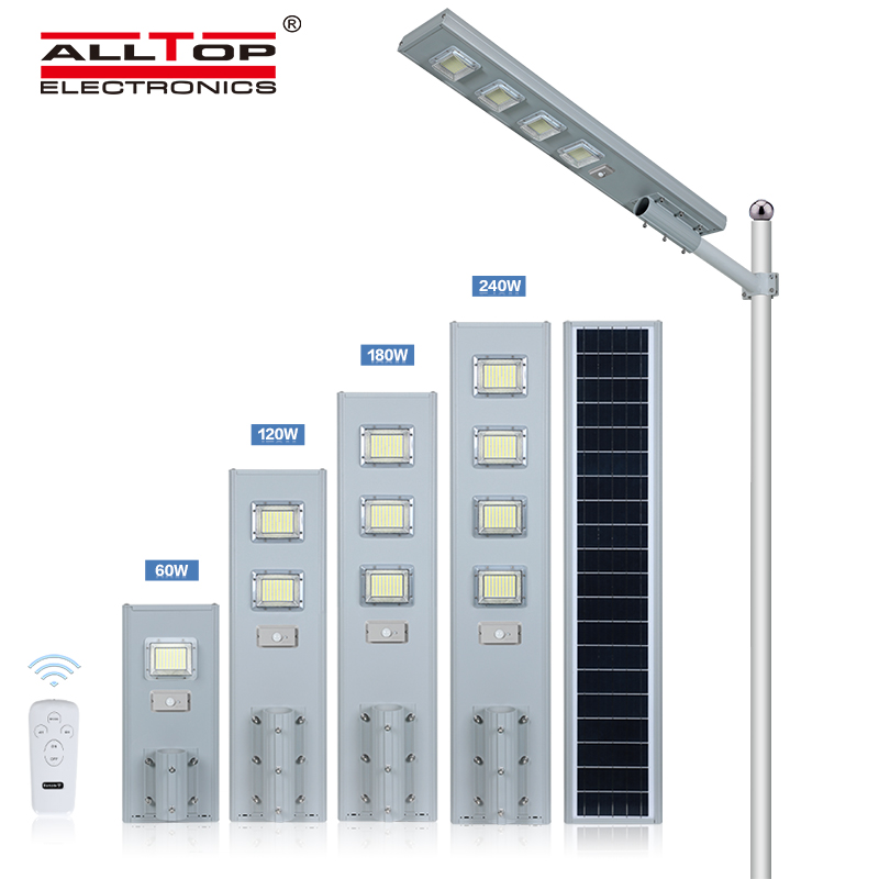 ALLTOP brigelux smd waterproof all in one solar led street light 1