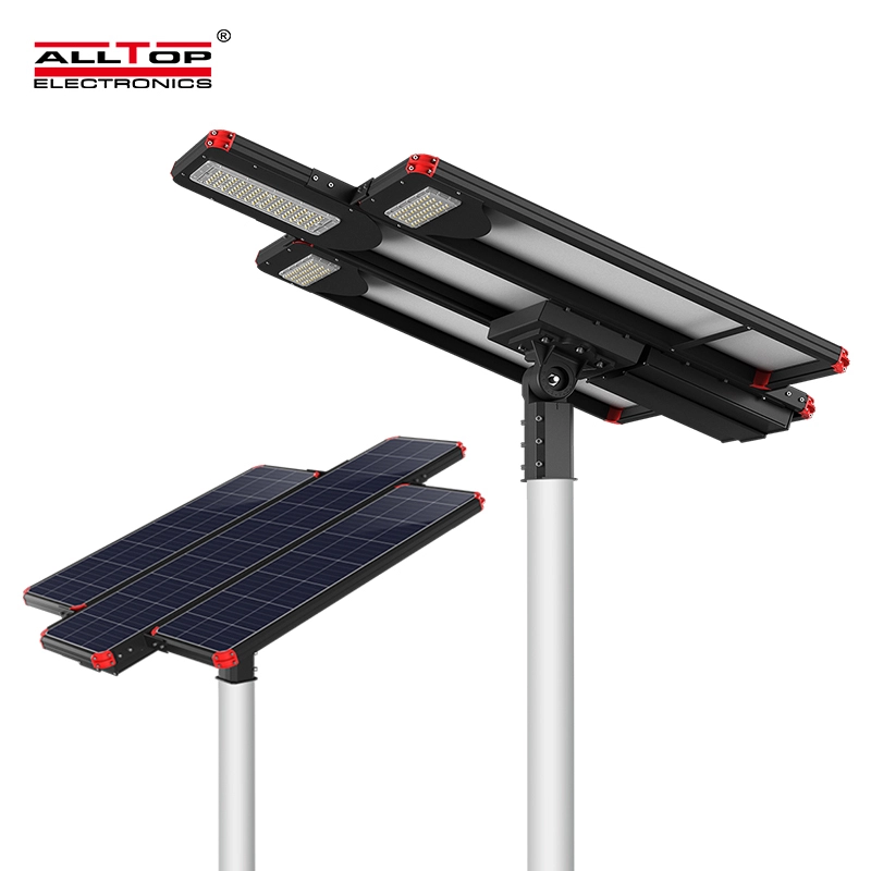 ALLTOP Energy Saving Ip65 Waterproof Aluminum SMD Street Light 360w All In One Solar LED Street Lamp 1