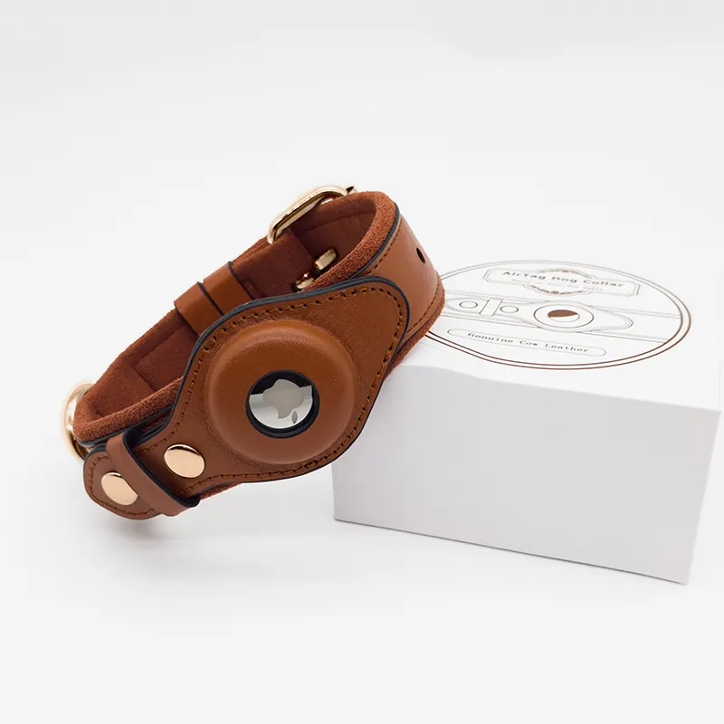 Leather Airtag Collar 20~25 Days Wholesale - Purespet 5