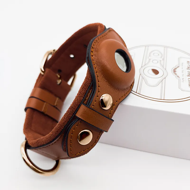 Leather Airtag Collar 20~25 Days Wholesale - Purespet 6