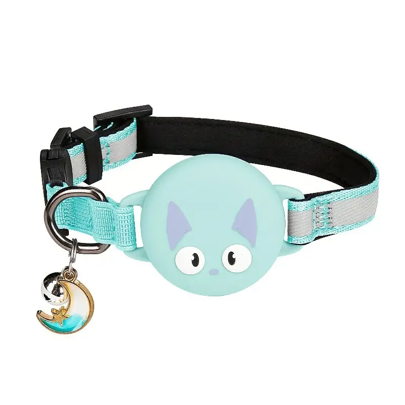 Airtag Holder Cat Collar Nylon+ Food Grade Silicone Wholesale - Purespet 3