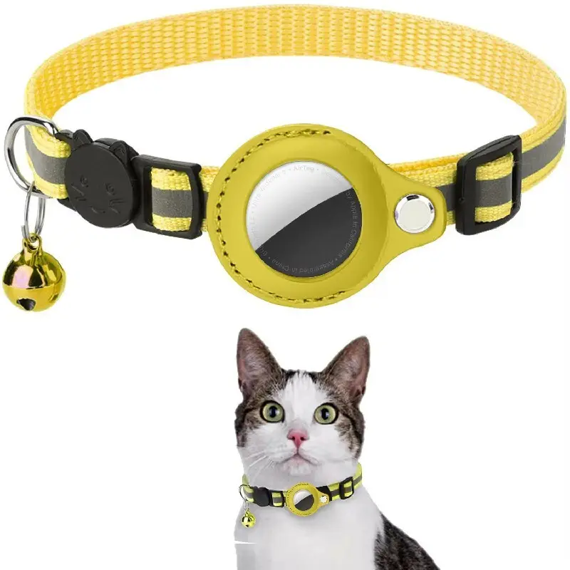 Airtag Apple Dog Collar Black/Blue/Pink/Purple/Red/Orange/Yellow Wholesale - Purespet 7