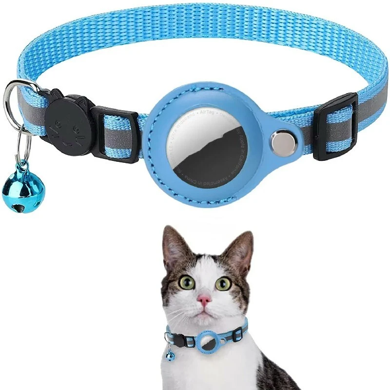Collar AirTag para gatos | Collar para gato ajustable reflectante con soporte AirTag PSP-212 1