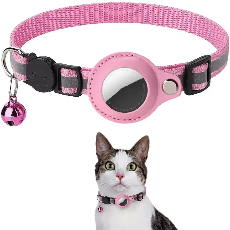Airtag Apple Dog Collar Black/Blue/Pink/Purple/Red/Orange/Yellow Wholesale - Purespet 2