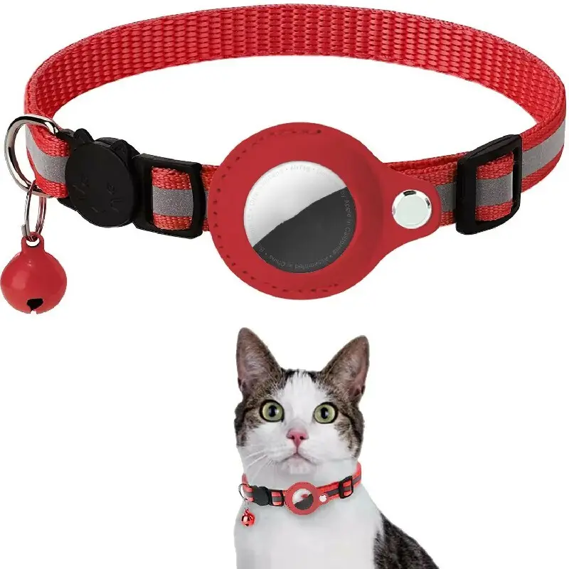 Airtag Apple Dog Collar Black/Blue/Pink/Purple/Red/Orange/Yellow Wholesale - Purespet 4