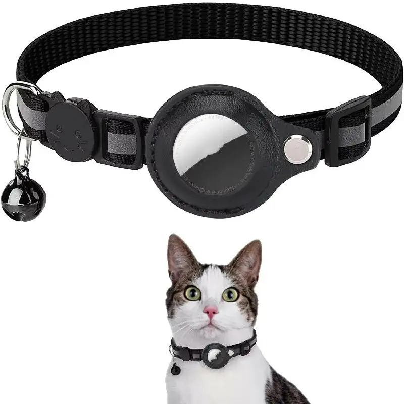 Airtag Apple Dog Collar Black/Blue/Pink/Purple/Red/Orange/Yellow Wholesale - Purespet 6