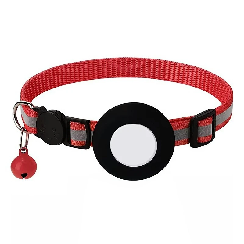 Coleira leve AirTag para gatos | Coleira reflexiva para gatos com suporte para AirTag PSP-1079 1