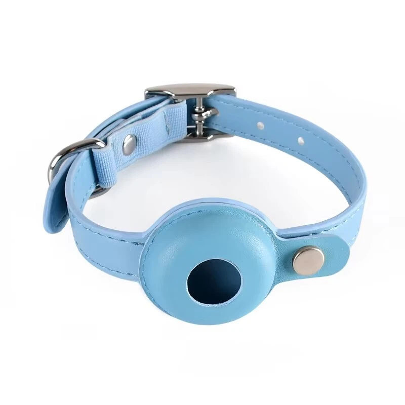 Leather Cat Collar for Apple AirTag | Lightweight Cat Tracker Collars PSP-W021 1