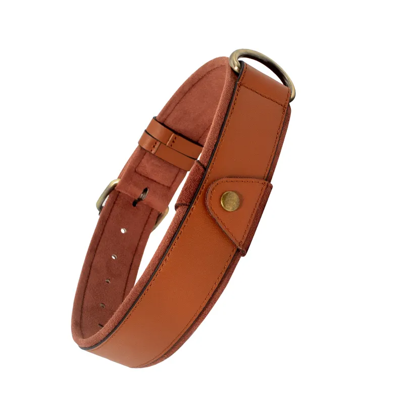 Apple Air Tag Dog Collar Full Grain Cow Leather Wholesale - Purespet 7