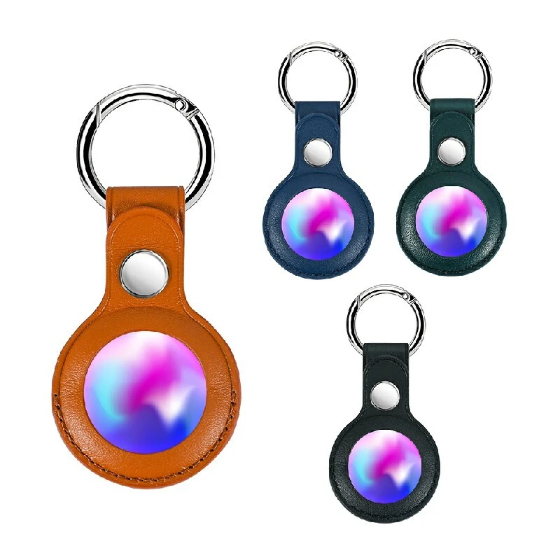 Protective Leather AirTag Case | Tracker Cover with Airtag Keychain PSP-302 1