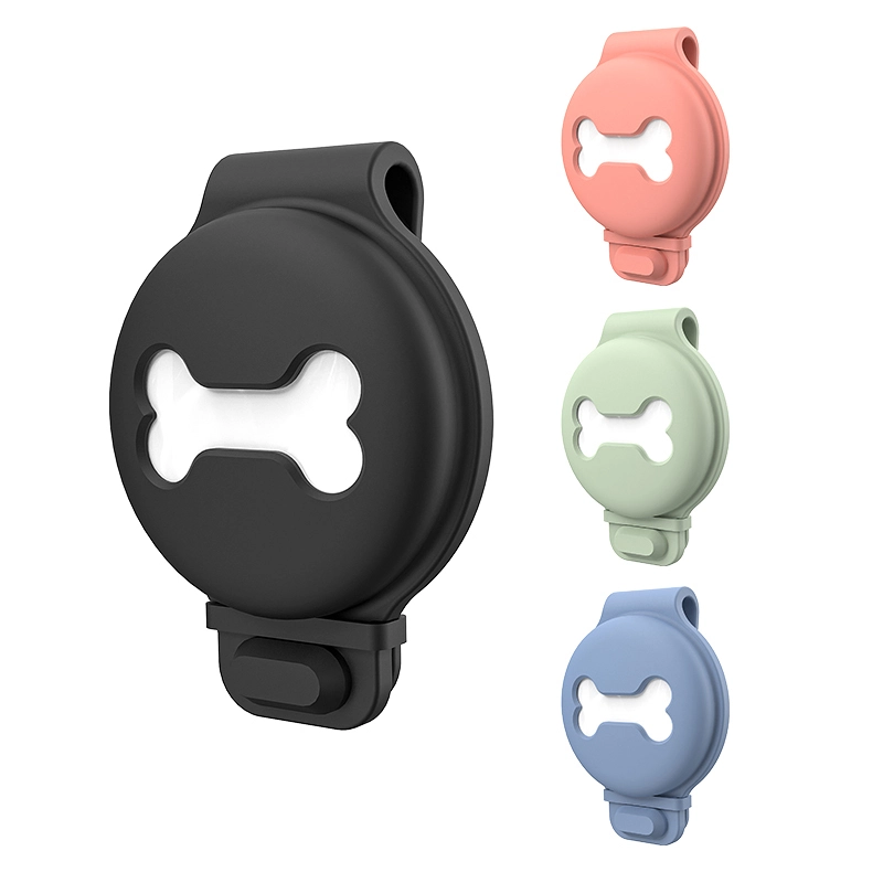 Housse AirTag pour collier ou harnais pour chien | Étui de protection en silicone pour Apple AirTag Bone Shape PSP-303 1